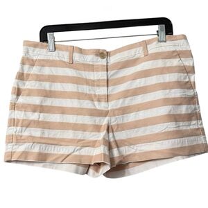 Women’s GAP Peach/white Stripe Preppy Summer Style Shorts.